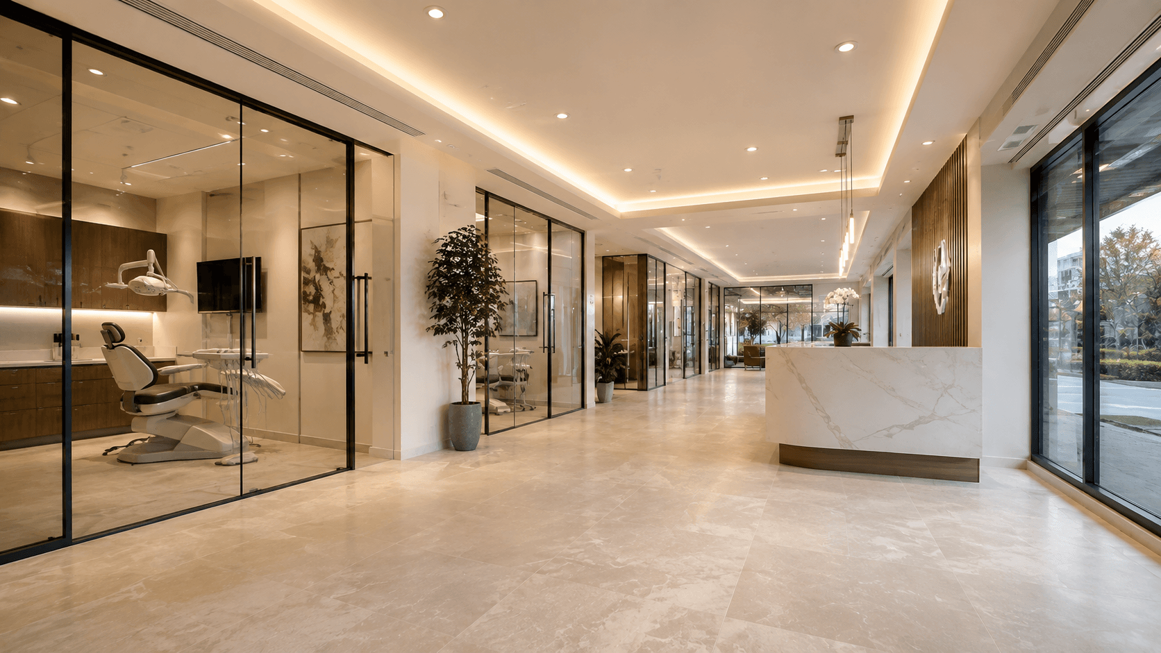 After — completed commercial space